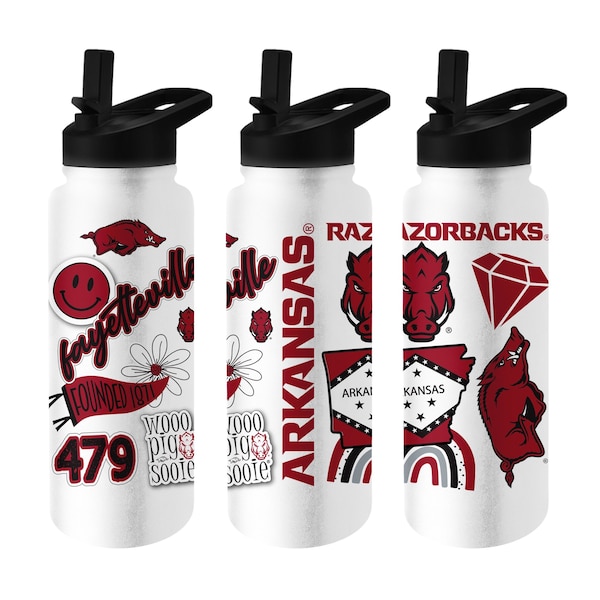 Logo Brands Arkansas 34oz Native Quencher Bottle 108-S34QB-63 - main